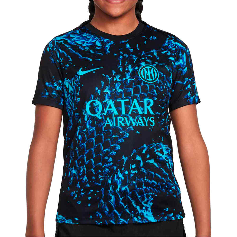 Nike camiseta entrenamiento niño INTER DE MILAN 25/26 PREMATCH ROJO vista frontal