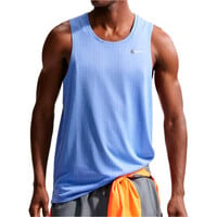 Nike camiseta entrenamiento tirantes hombre DRI-FIT BREATHE MILER AZUL vista frontal