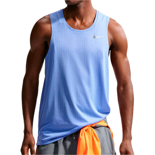 Nike camiseta entrenamiento tirantes hombre DRI-FIT BREATHE MILER AZUL