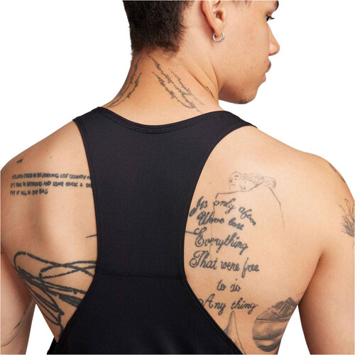 Nike camiseta entrenamiento tirantes hombre DRI-GIT FAST SINGLET NEGRO