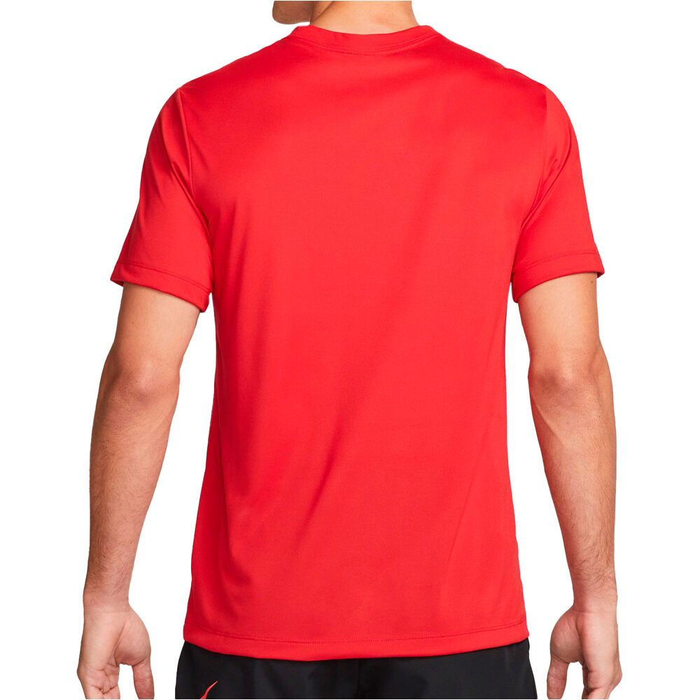 Nike camiseta fitness hombre DRI-FIT LEGEND ROJO vista trasera