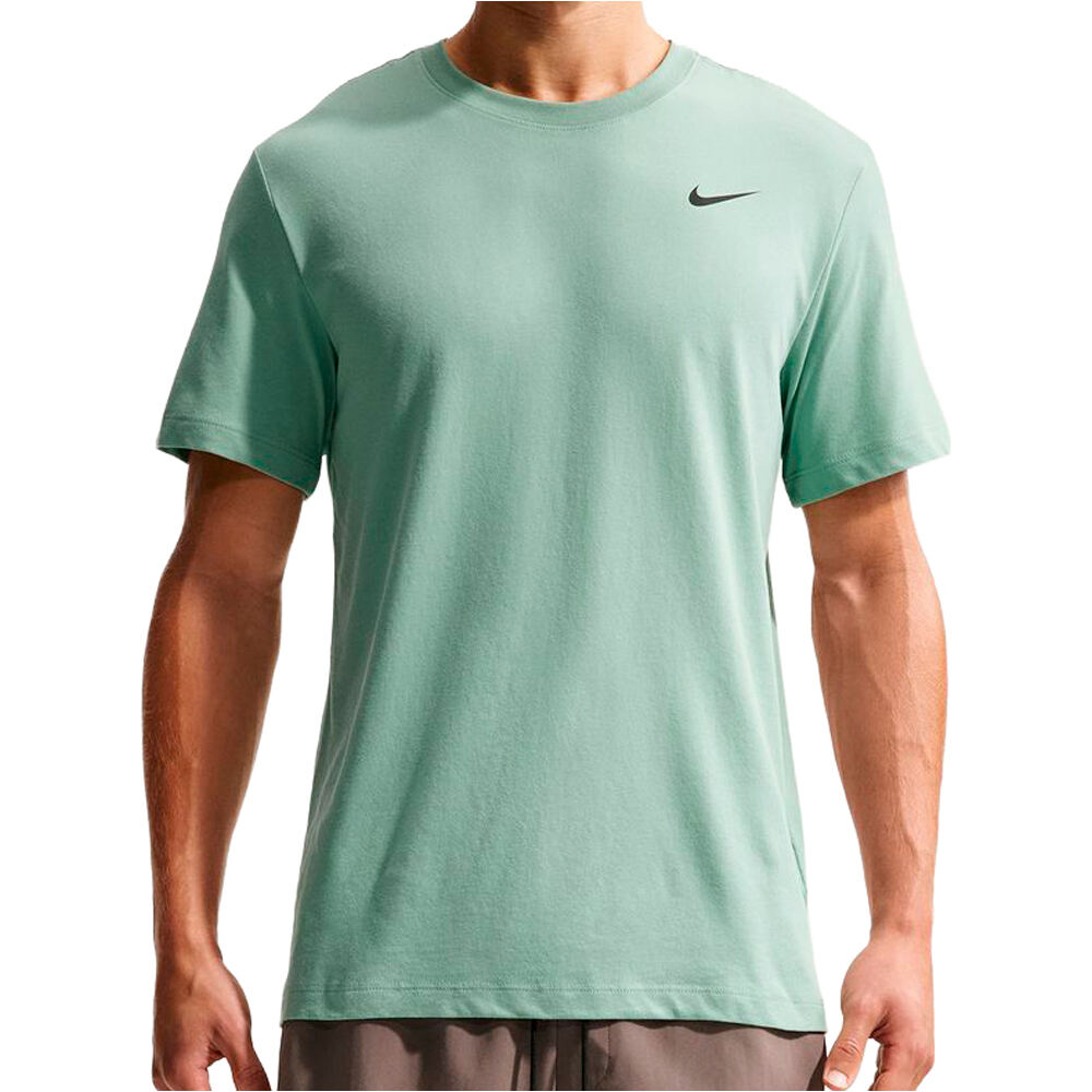 Nike camiseta fitness hombre DRI-FIT VERDE vista frontal