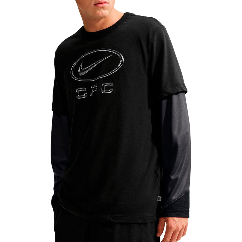 Nike camiseta manga corta hombre CFC M NK SSNL SWOOSH TEE NEGRO vista detalle