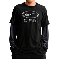 Nike camiseta manga corta hombre CFC M NK SSNL SWOOSH TEE NEGRO vista frontal