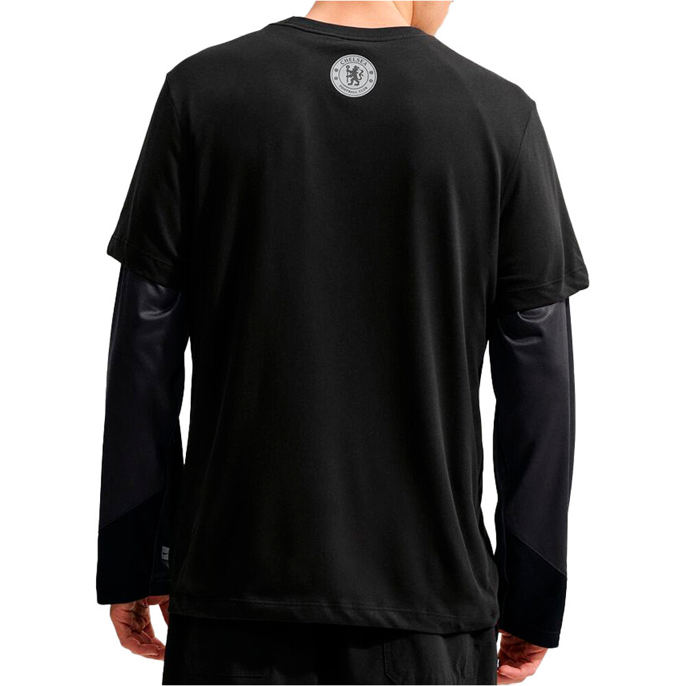 Nike camiseta manga corta hombre CFC M NK SSNL SWOOSH TEE NEGRO vista trasera