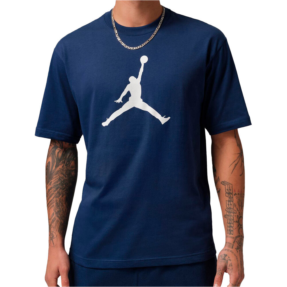 Nike camiseta manga corta hombre JORDAN JUMPMAN AZUL vista frontal