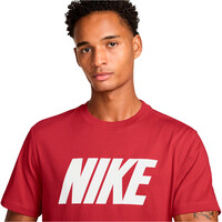 Nike camiseta manga corta hombre M NK CLUB VARSITY SS LIFESTYLE ROJO vista detalle