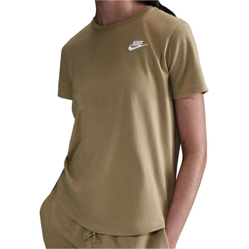 Nike camiseta manga corta mujer SPORTSWEAR CLUB MARRON