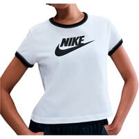 Nike camiseta manga corta mujer SPORTSWEAR RINGER BLANCO vista frontal