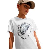 Nike camiseta manga corta niño SPORTSWEAR ADAPT 2 BLANCO vista detalle