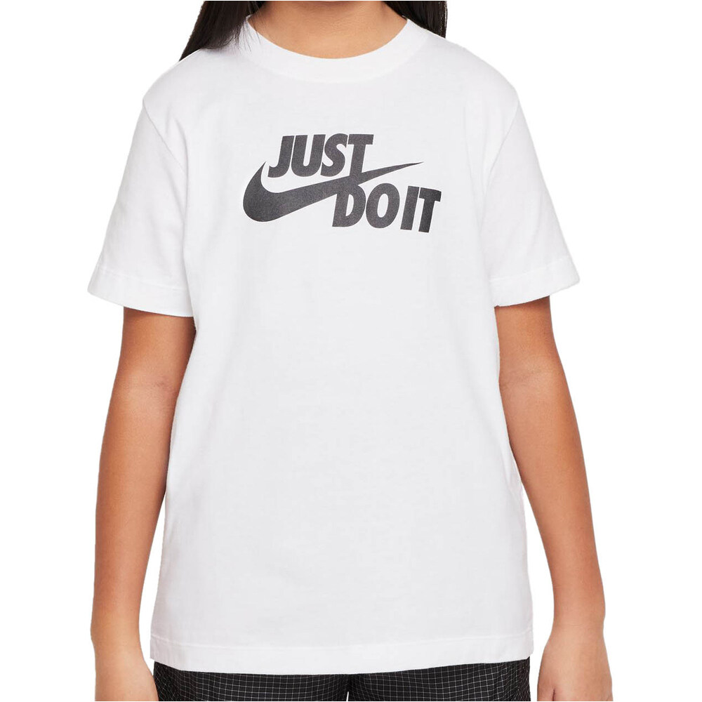 Nike camiseta manga corta niño SPORTSWEAR JUST DO IT BLANCO vista frontal