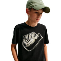 Nike camiseta manga corta niño SPORTSWEAR NEGRO vista detalle