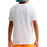 Nike camiseta manga corta niño SPORTSWEAR RISE AND SHINE BLANCO vista trasera
