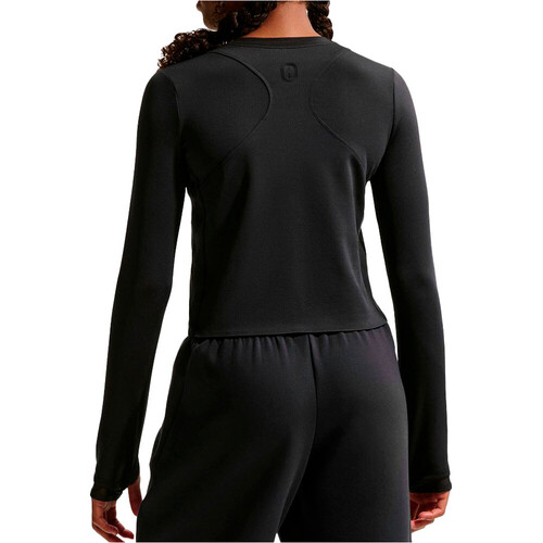 Nike camiseta manga larga niña DRI-FIT MAVN RIBBED NEGRO