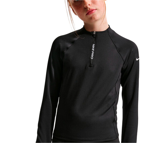 Nike camiseta manga larga niña DRI-FIT PRO GRIS