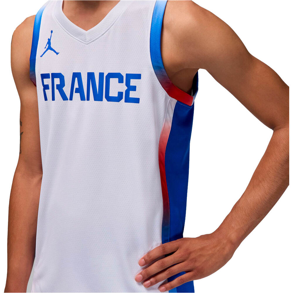 Nike camiseta oficial baloncesto FRANCIA LIMITED JUEGOS OLIMPICOS 2024 PRIMERA EQUIPACION BLANCO 03