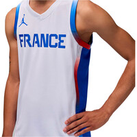 Nike camiseta oficial baloncesto FRANCIA LIMITED JUEGOS OLIMPICOS 2024 PRIMERA EQUIPACION BLANCO 03