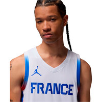 Nike camiseta oficial baloncesto FRANCIA LIMITED JUEGOS OLIMPICOS 2024 PRIMERA EQUIPACION BLANCO vista detalle