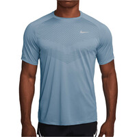 Nike camiseta técnica manga corta hombre DRI-FIT ADV STRIDE AZUL vista frontal