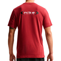 Nike camiseta técnica manga corta hombre DRI-FIT RETRO ROJO vista trasera