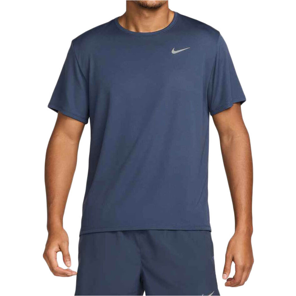 Nike camiseta técnica manga corta hombre DRI-FIT UV MILLER AZUL vista frontal