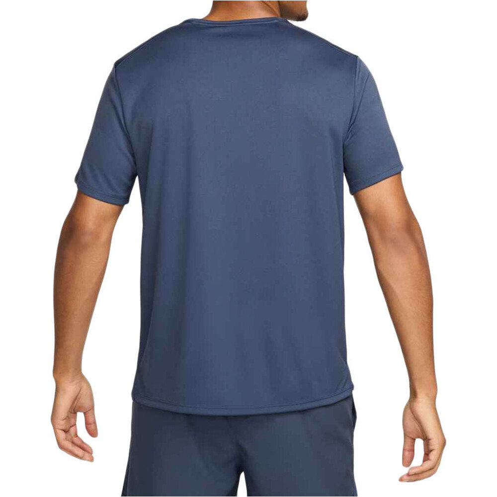 Nike camiseta técnica manga corta hombre DRI-FIT UV MILLER AZUL vista trasera