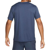 Nike camiseta técnica manga corta hombre DRI-FIT UV MILLER AZUL vista trasera