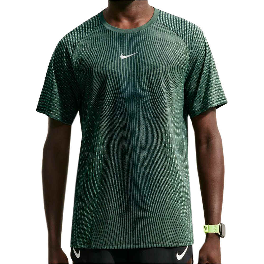 Nike camiseta técnica manga corta hombre M NK AF STRIDE SS TOP NEGRO vista frontal