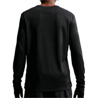 Nike camiseta técnica manga larga hombre DRI-FIT UV MILER NEGRO vista trasera