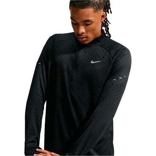 Nike camiseta técnica manga larga hombre M NK AF STRIDE HZ MDLYR NEGRO