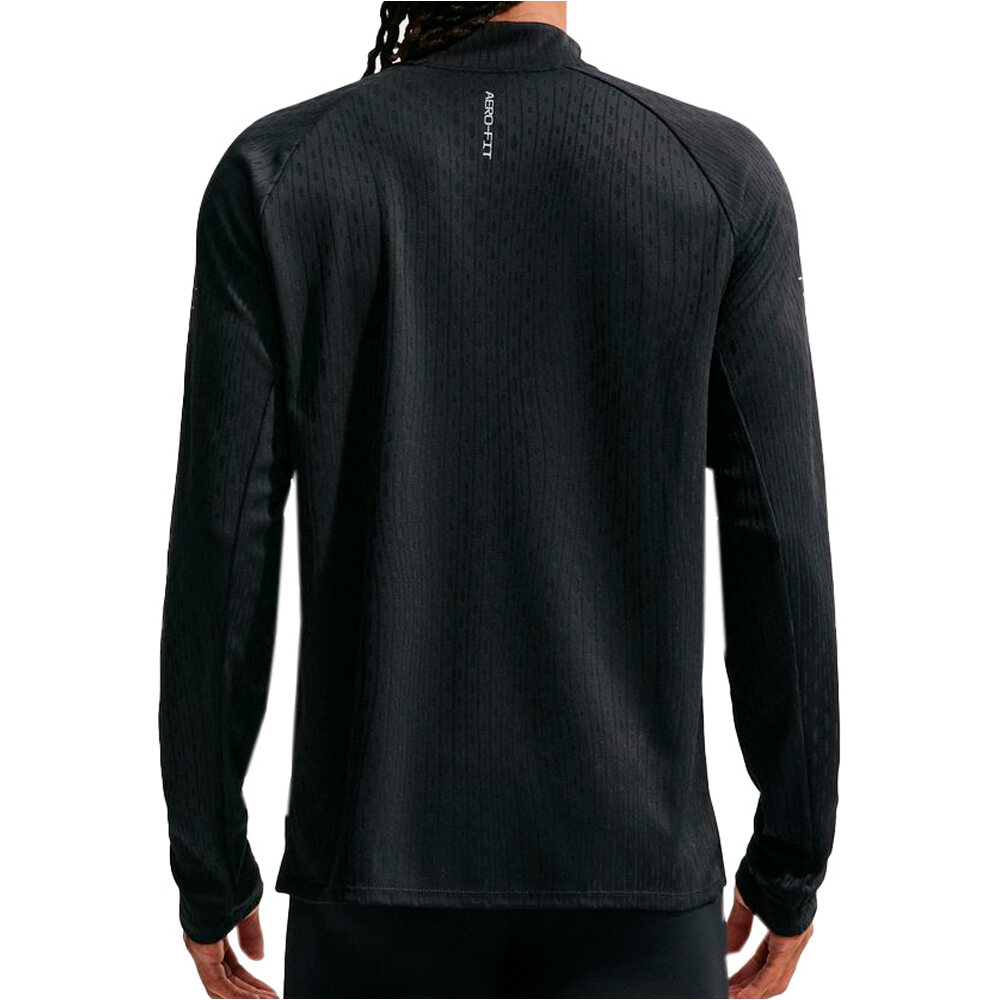 Nike camiseta técnica manga larga hombre M NK AF STRIDE HZ MDLYR NEGRO vista trasera