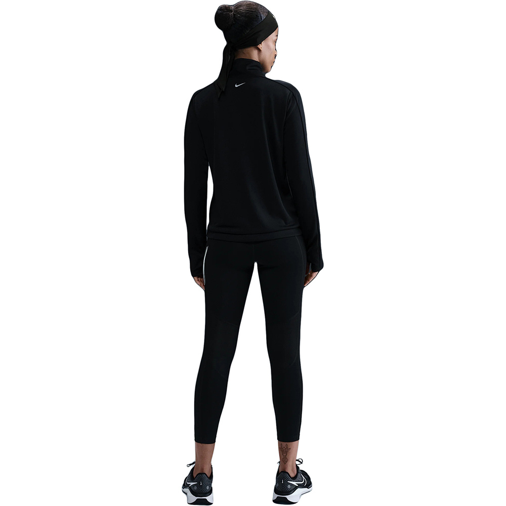 Nike camiseta técnica manga larga mujer DRI-FIT SWOOSH NEGRO 03