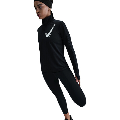 NIKE DRI-FIT SWOOSH negro