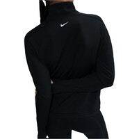 Nike camiseta técnica manga larga mujer DRI-FIT SWOOSH NEGRO vista trasera