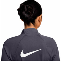 Nike camiseta técnica manga larga mujer W NK TEMPO SWSH HBR DF HZ TOP GRIS vista detalle