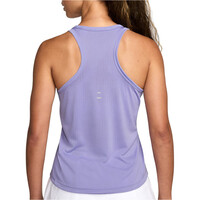 Nike camiseta técnica tirantes mujer DRI-FIT TEMPO MORADO vista trasera