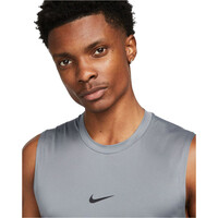 Nike camiseta tirantes fitness hombre DRI-FIT PRO GRIS vista detalle