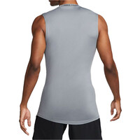 Nike camiseta tirantes fitness hombre DRI-FIT PRO GRIS vista trasera