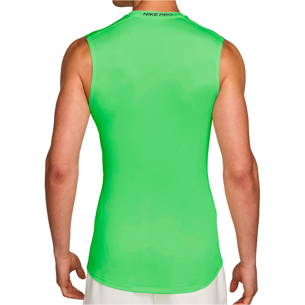 Nike camiseta tirantes fitness hombre DRI-FIT PRO MORADO vista trasera
