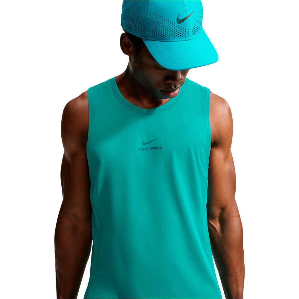 Nike camiseta tirantes fitness hombre M NP DF NPT TANK VERDE vista detalle