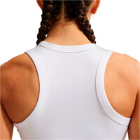 Nike camiseta tirantes fitness mujer DRI-FIT ONE BLANCO 03