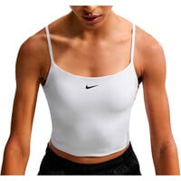 Nike camiseta tirantes fitness mujer DRI-FIT ONE BLANCO vista frontal