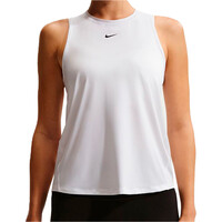 Nike camiseta tirantes fitness mujer DRI-FIT ONE CLASSIC BLANCO vista frontal