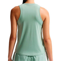Nike camiseta tirantes fitness mujer DRI-FIT ONE CLASSIC VERDE vista trasera