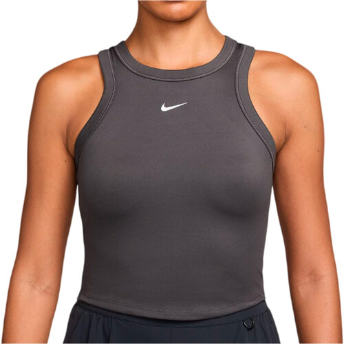 Nike camiseta tirantes fitness mujer DRI-FIT ONE GRIS