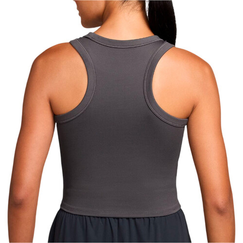 Nike camiseta tirantes fitness mujer DRI-FIT ONE GRIS