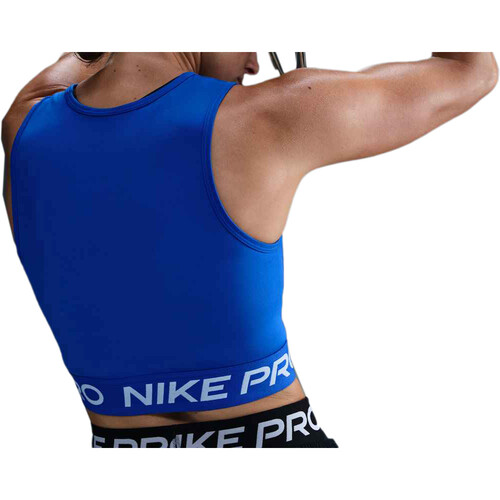 Nike camiseta tirantes fitness mujer DRI-FIT PRO 365 AZUL