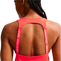 Nike camiseta tirantes fitness mujer DRI-FIT PRO ROJO 03