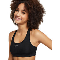 Nike camiseta tirantes niña DRI-FIT SWOOSH NEGRO vista detalle