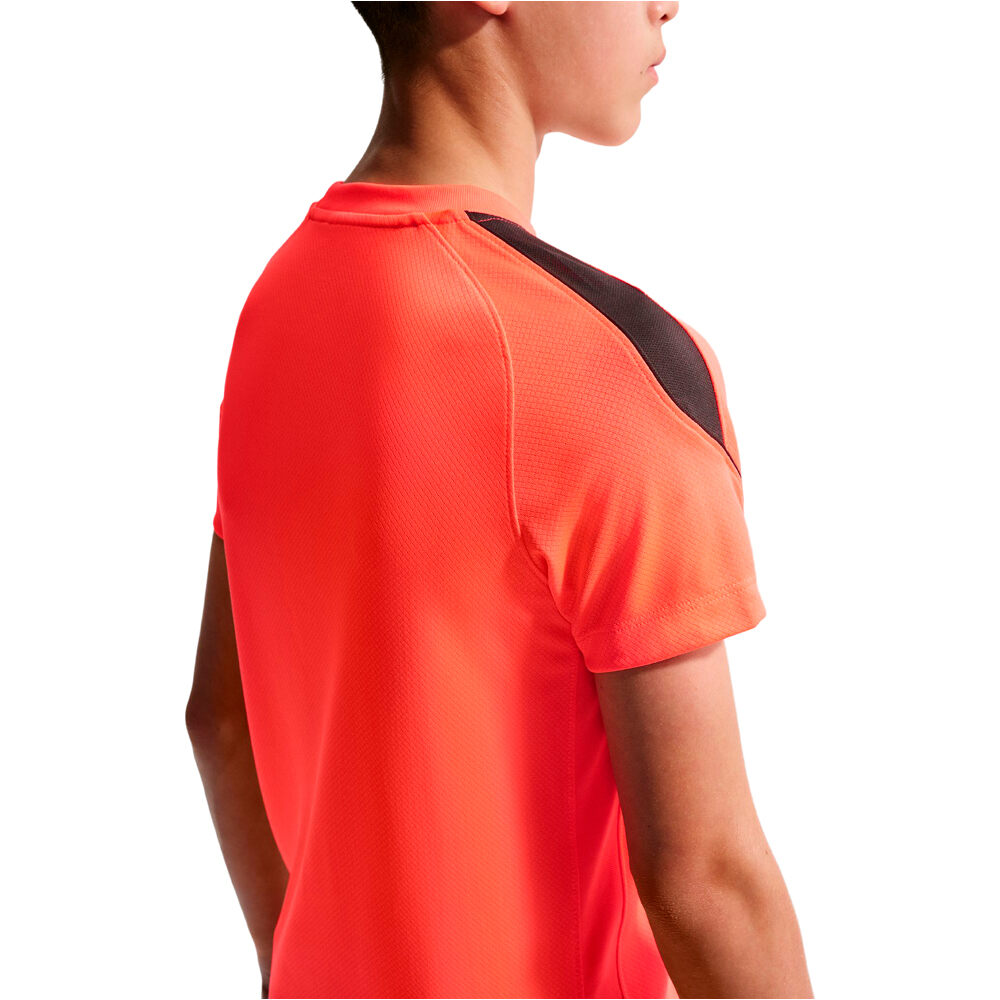 Nike camisetas entrenamiento futbol manga corta niño DRI-FIT STRIKE ROJO 03